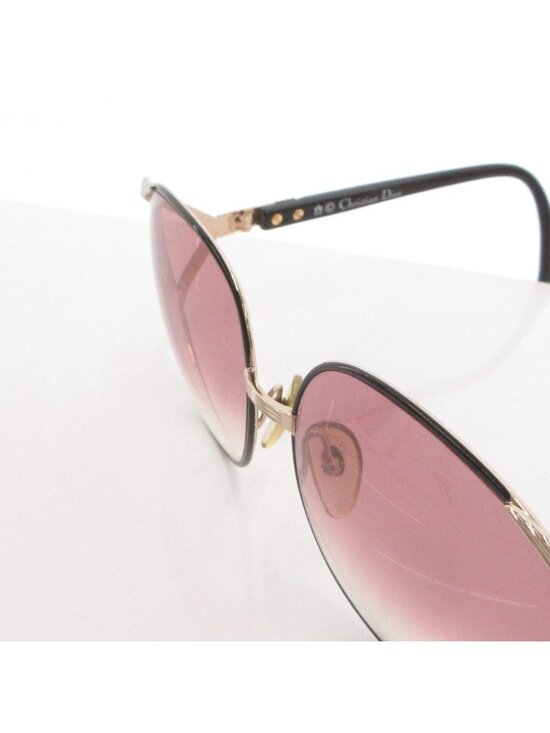 Dior Sunglasses Eyewear Non Prescription CD Logo Side Black Gold Color Gradient